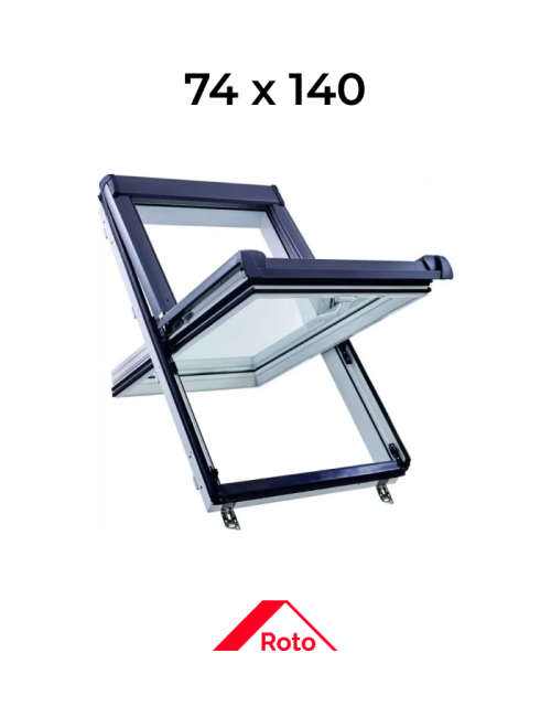 Окно мансардное пластик R45 K100L5 ROTO, 74*140 см