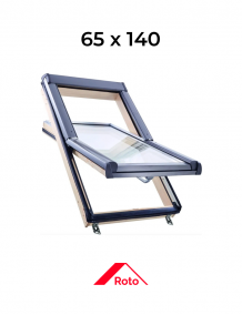 Окно мансардное дерево R45 H100L5 ROTO, 65*140 см