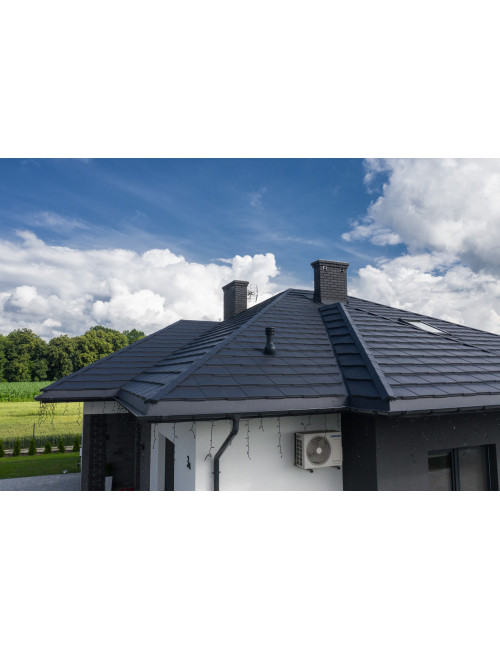 Модульная черепица AM SM SAVANNA BRATEX Черный (9005)