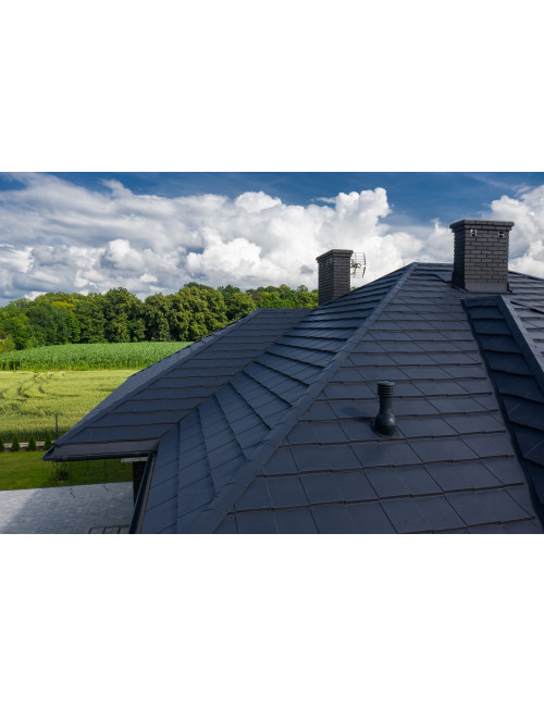 Модульная черепица AM SM SAVANNA BRATEX Черный (9005)