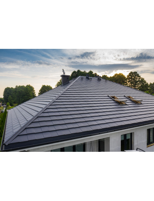 Модульная черепица AM SM SAVANNA BRATEX Черный (9005)