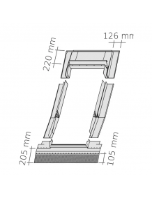 Оклад д/окна EDZ Rx100SB ROTO д/профил.кровли