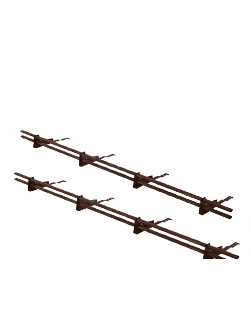 Снегозадержатель трубчатый 3м, 4 опоры, для черепичной кровли BORGE