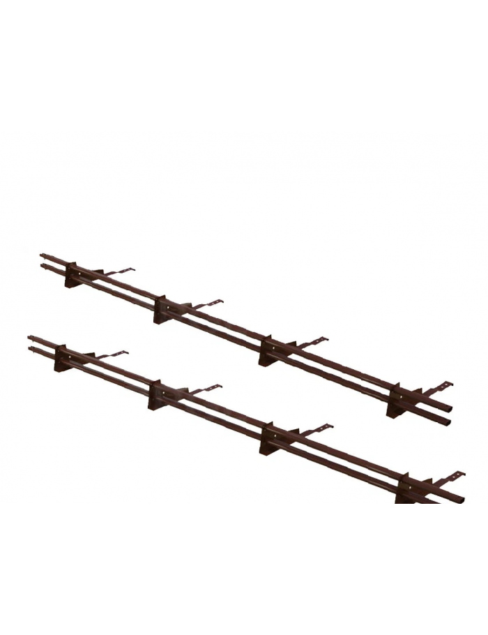 Снегозадержатель трубчатый 3м, 4 опоры, для черепичной кровли BORGE