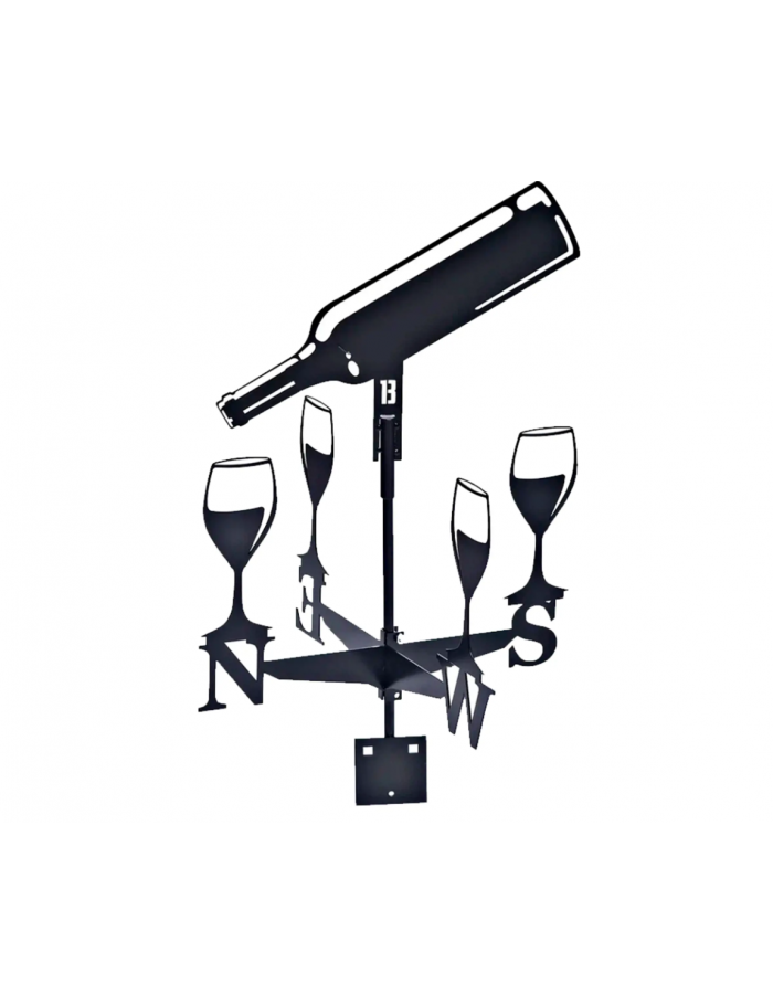 Флюгер "Бутылка" 450*580 мм BORGE Флюгер "Бутылка" 450*580 мм BORGE