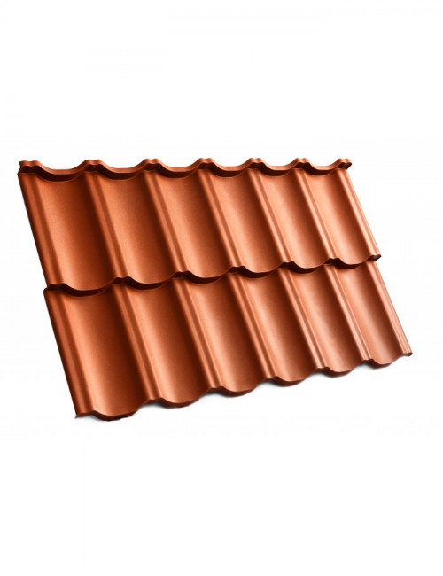 Модульная черепица (МАТОВЫЙ) MODERNO РM HANBUD, Кирпичный (8004)