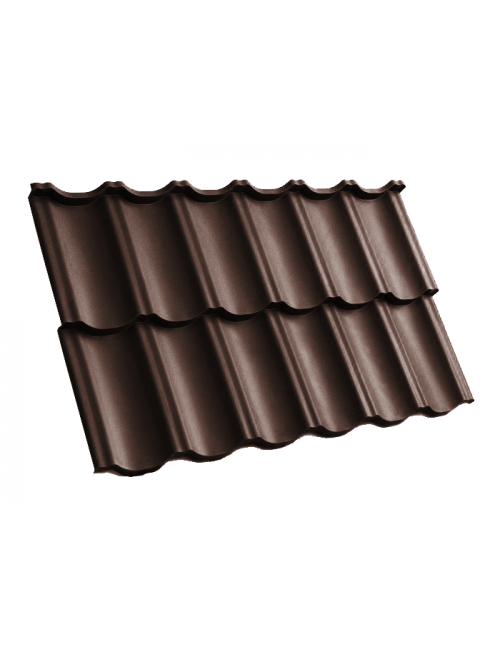 Модульная черепица (МАТОВЫЙ) MODERNO РM HANBUD, Коричневый (8017)