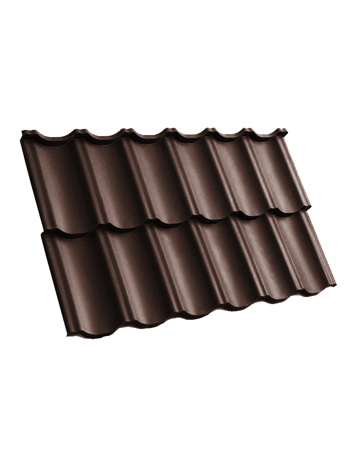 Модульная черепица (МАТОВЫЙ) MODERNO РM HANBUD, Коричневый (8017)