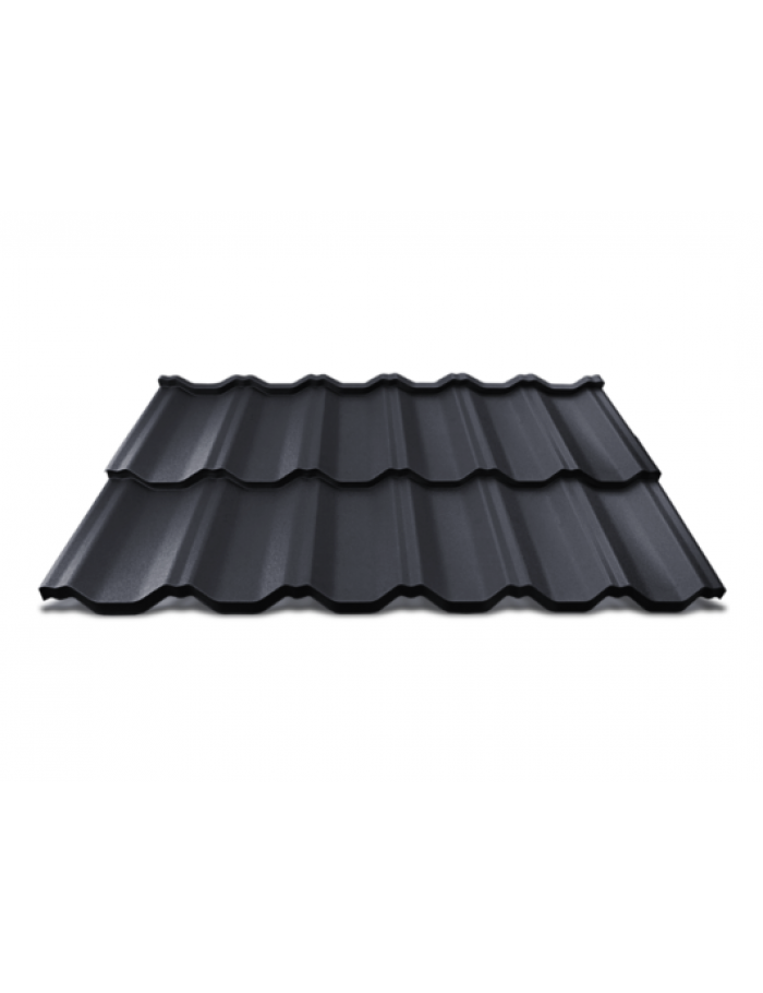 Модульная черепица 0.45 MAT FLAMENCO HORNVAL, Графит (7024)