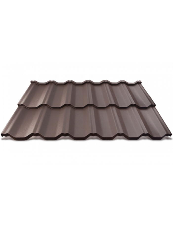 Модульная черепица 0.5 SUPER MAT FLAMENCO HORNVAL, Коричневый (8017)