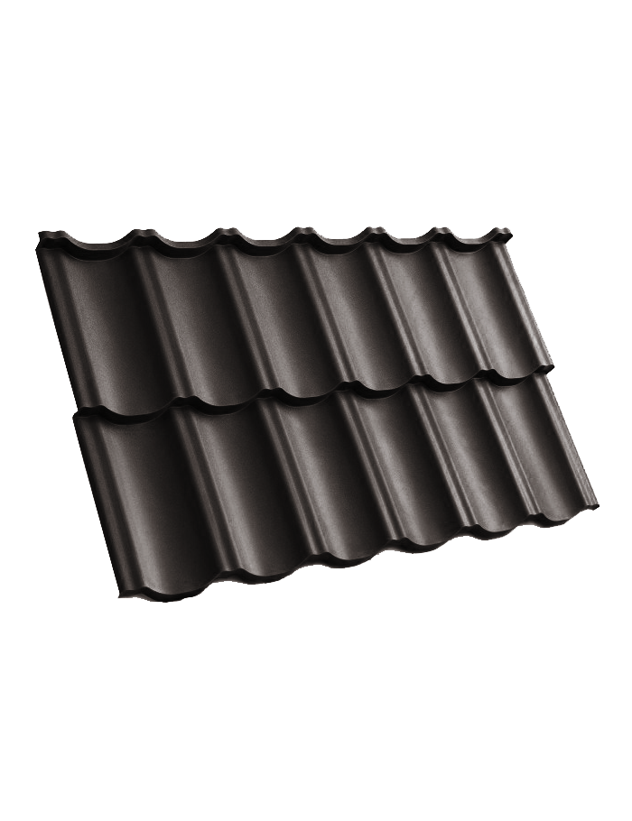 Модульная черепица (МАТОВЫЙ) MODERNO РM HANBUD, Тёмно-Коричневый (8019)