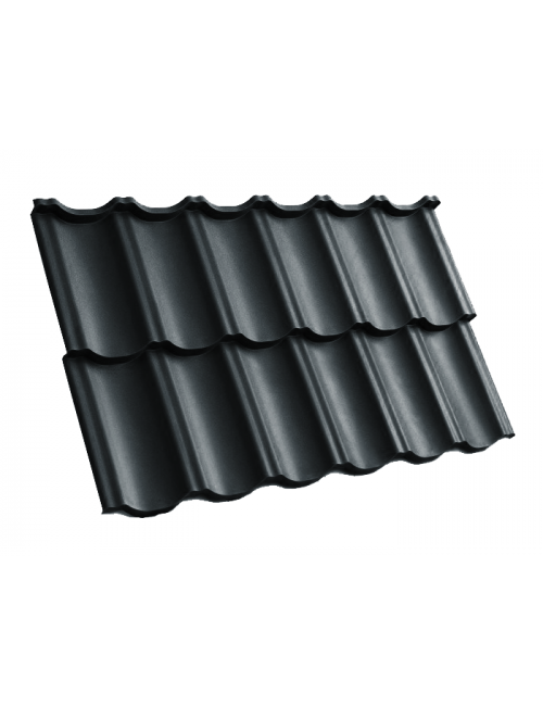 Модульная черепица (МАТОВЫЙ) MODERNO РM HANBUD, Серый (7016)