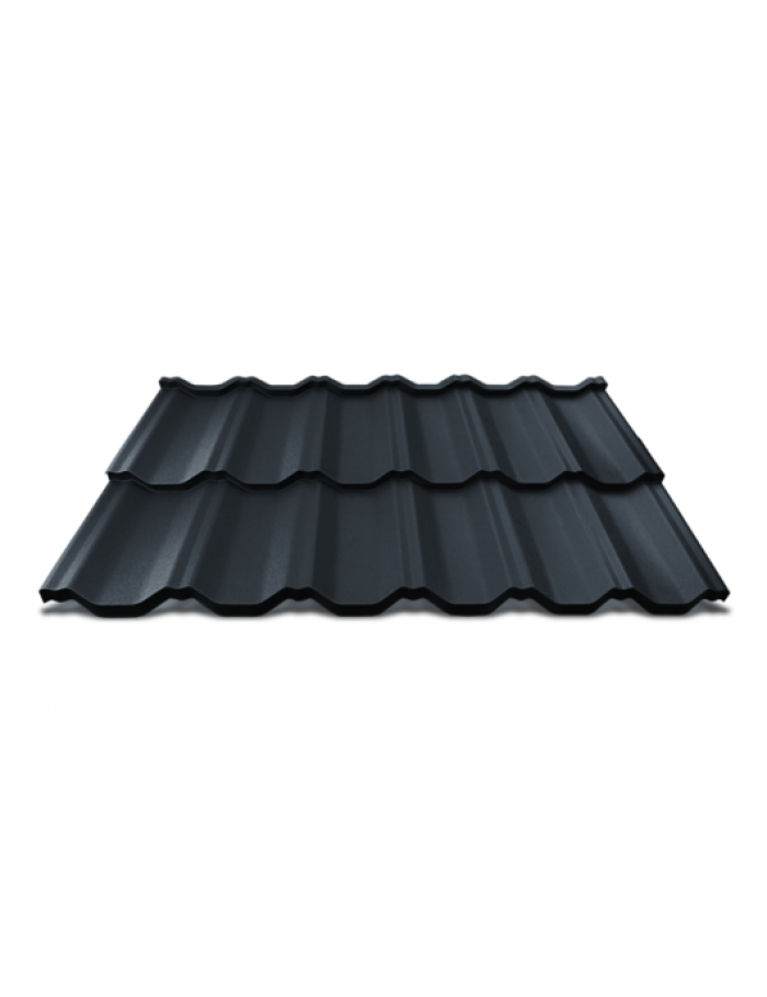 Модульная черепица 0.5 SUPER MAT FLAMENCO HORNVAL, Серый (7016)