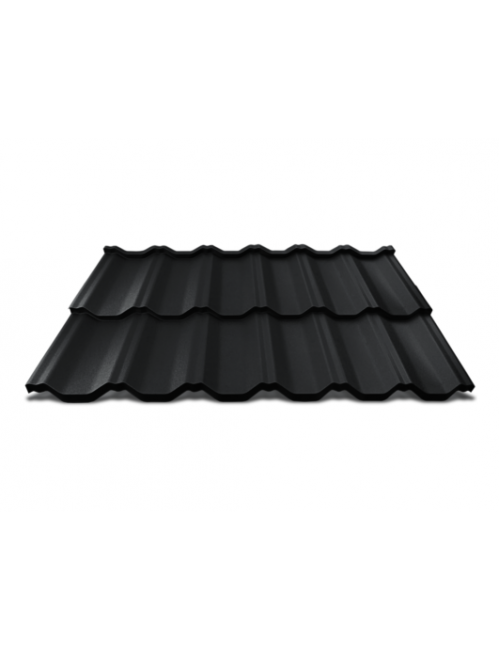 Модульная черепица 0.5 SUPER MAT FLAMENCO HORNVAL, Черный (9005)