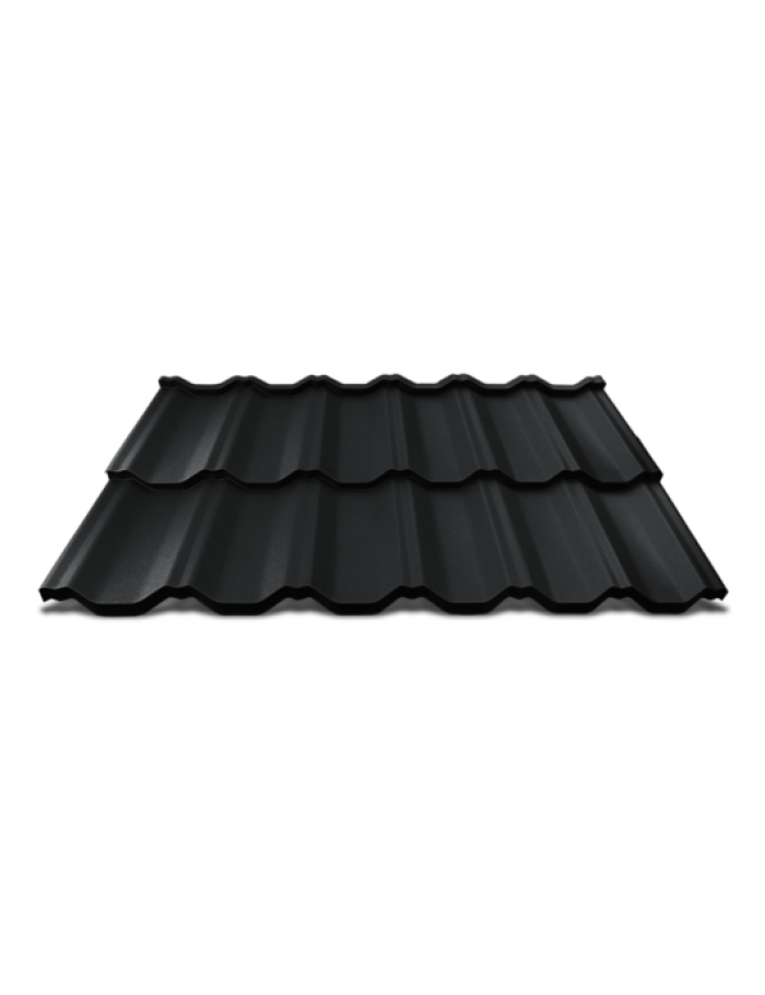 Модульная черепица 0.5 SUPER MAT FLAMENCO HORNVAL, Черный (9005)