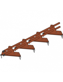 Снегозадержатель d-25 (круг) 3м, 4 опоры ECONOM NEXT PRO ROOFSYSTEMS