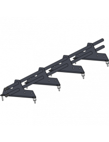 Снегозадержатель d-25 (круг) 3м, 4 опоры ECONOM NEXT PRO ROOFSYSTEMS