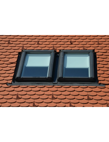 Оклад д/окна EDR Rx 2x1 ZIE AL КОМБИ ROTO N