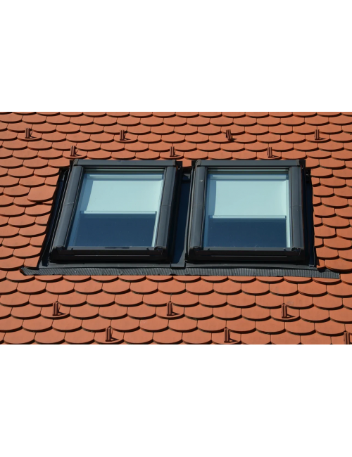 Оклад д/окна EDR Rx 2x1 ZIE AL КОМБИ ROTO N