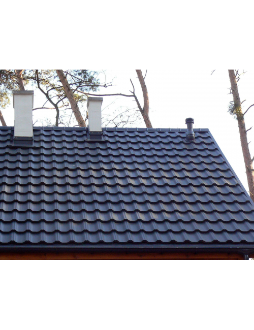 Модульная черепица (МАТОВЫЙ) MODERNO РM HANBUD, Черный (9005)