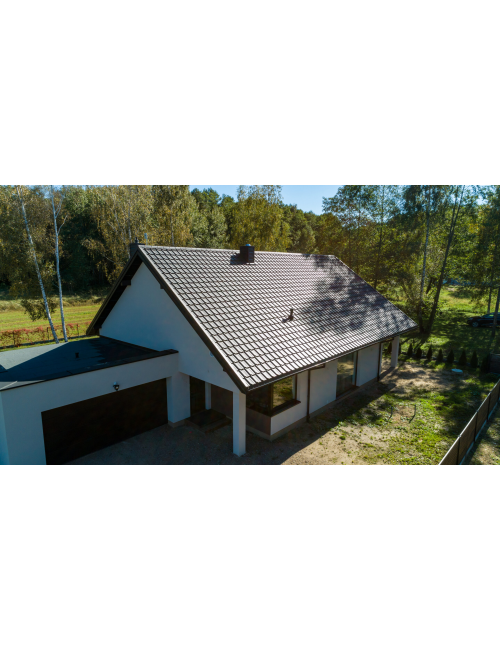 Модульная черепица (МАТОВЫЙ) RETTO РM HANBUD, Кирпичный (8004)