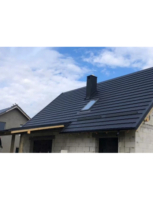 Модульная черепица 0.5 SUPER MAT SOLO HORNVAL, Серый (7016) M5