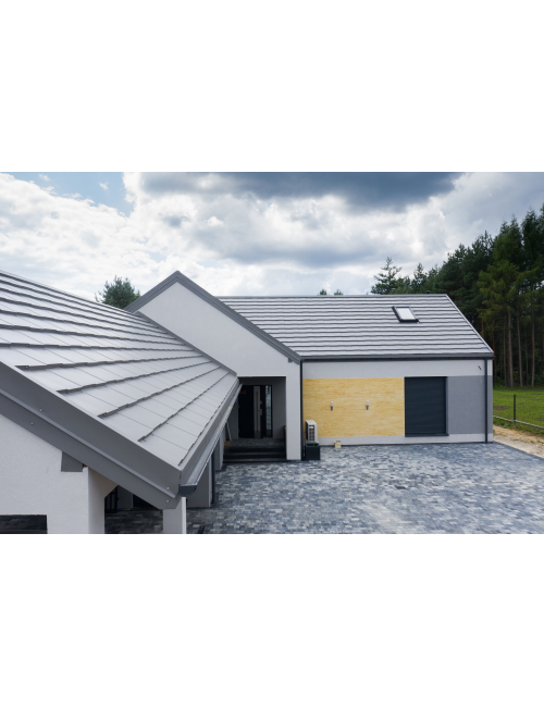 Модульная черепица AM SM SAVANNA BRATEX Серый (7016)