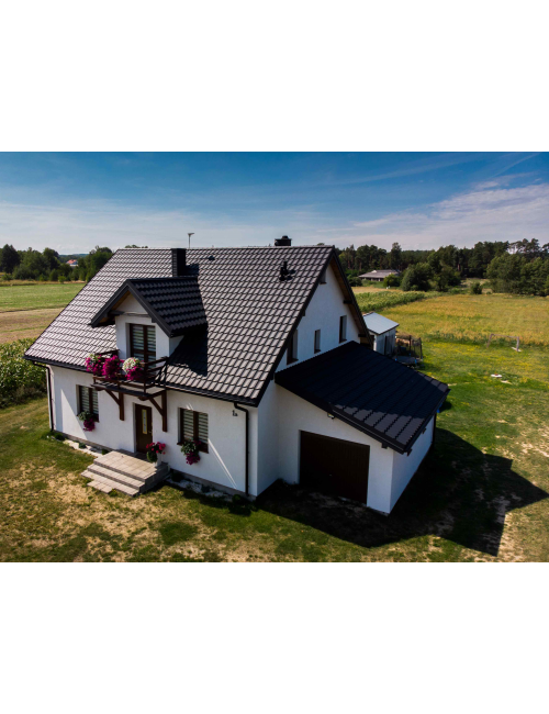 Модульная черепица SM SCANDINAVIA BRATEX Коричневый (8017)