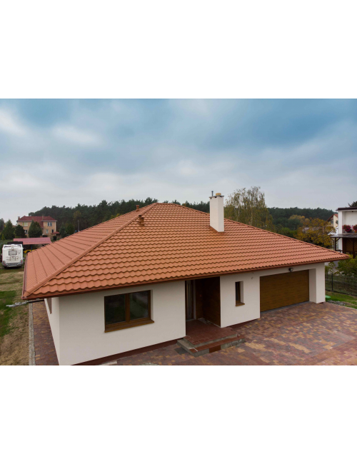 Модульная черепица SM SCANDINAVIA BRATEX Коричневый (8017)