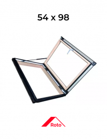 Люк кровельный дерево R35 H1DL ROTO, 54*98 см