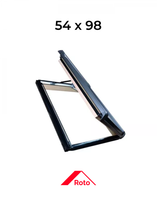 Люк кровельный дерево R35 H1DR R ROTO, 54*98 см