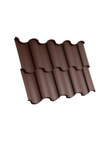 Модульная черепица SM AM CENTRO BRATEX Коричневый (8017)