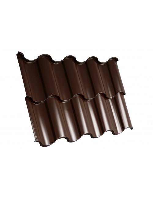 Модульная черепица SG AM CENTRO BRATEX Коричневый (8017)