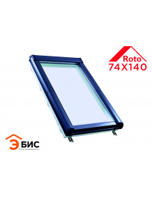 Окно мансардное дерево R45 H100L5 ROTO, 74*140 см
