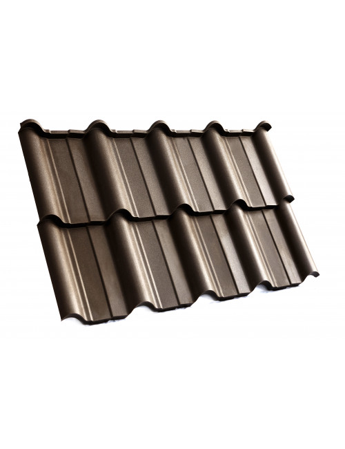 Модульная черепица (МАТОВЫЙ) RETTO РM HANBUD, Тёмно-Коричневый (8019)