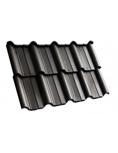 Модульная черепица (МАТОВЫЙ) RETTO РM HANBUD, Чёрный (9005)